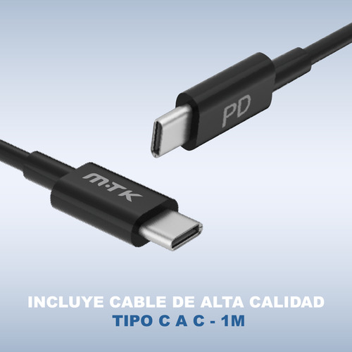 Cargador Carro Auto 38w Carga Rápida Con Cable Pd 20w+qc 18w