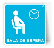 Comprar Señalamiento Sala De Espera Letrero Señal Informativos 20x20
