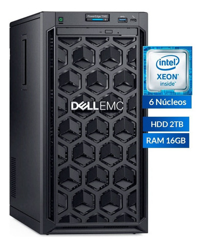 Servidor Dell Poweredge T140 Xeon 16g 2t Dvd T1401e26162t1an