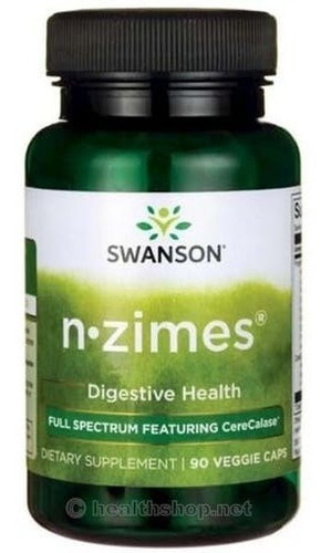 Enzimas Digestivas Swanson N-zimes 90 Tabs. Multienzimas Veg