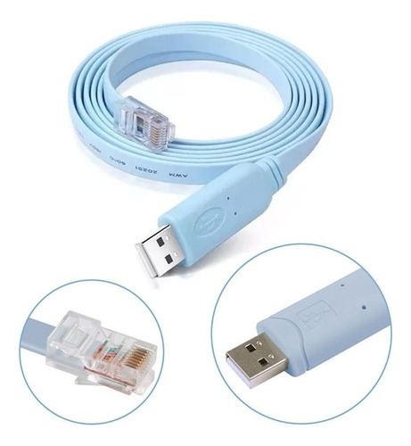 Cable Consola Cisco Usb Rj45 Conexión Directa A Usb 1,8 Mts