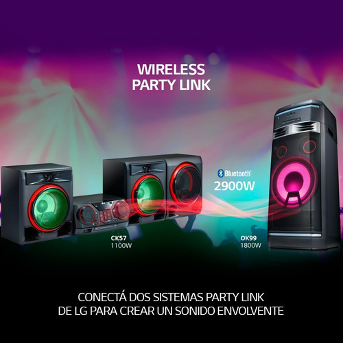 Imagen 6 de 10 de Minicomponente LG Ck57 Xboom 1100w Rms