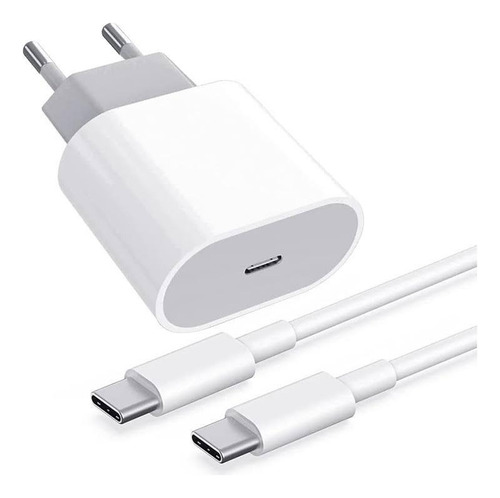 Adaptador Compatible Con iPhone 15 Carga Rápida 50w + Cable 