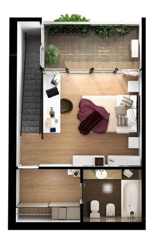Departamento De Pozo En Palacio Bukta, Chacarita