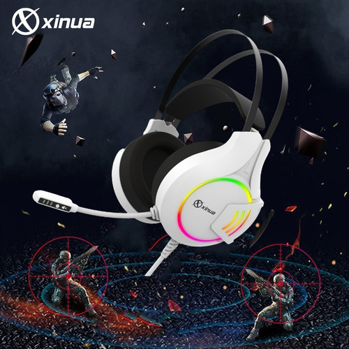 Imagen 3 de 10 de Auricular Xinua Hs1 Gamer Microfono Mute Luz Led Pc Ps4 Xbox