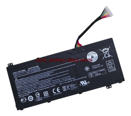 Nueva Batería Original Ac14a8l Para Acer Aspire V15 Nitro As