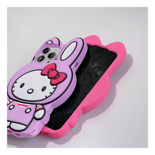 Funda Para iPhone Sanrio Hello Kitty Head My Melody 3d Lindo Color A1 For Xs Max