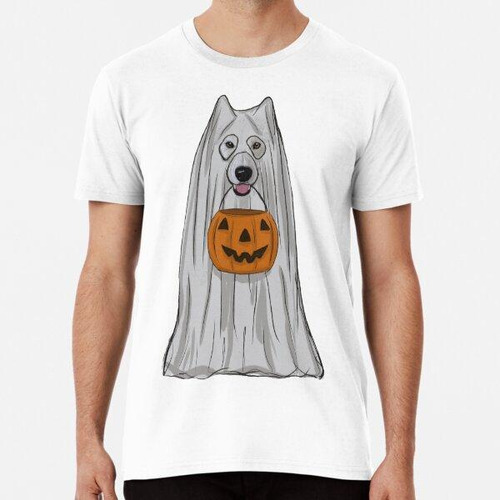 Remera Perro Esquimal De Halloween Algodon Premium