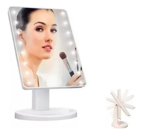 Espejo Luz Led Luces Para Maquillaje Portatil Recargable 