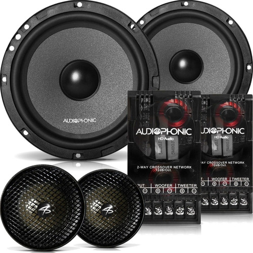 Imagem 1 de 9 de Kit 2 Vias Audiophonic Kc6.3 6,5 160w Promoção