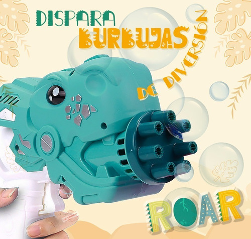 Imagen 7 de 8 de Pistola De Burbujas Automatica Para Niños Juguete Bubble Gun