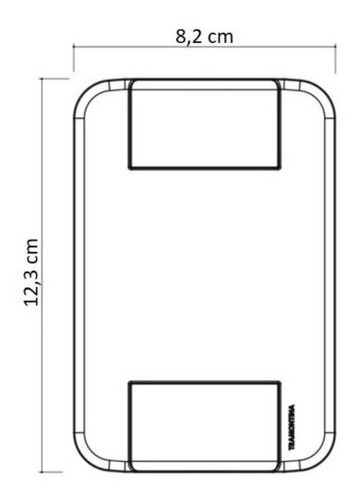 Interuptor Tablet 2 Simples Tramontina Cor Branca