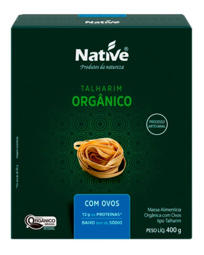 Imagem 1 de 1 de Talharim Orgânico Com Ovos 400g Native