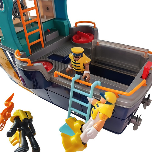 Imaginext Barco Pesca Mortal Mattel Fundo Mar Fischer Price (Usado)