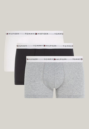 Pack 3 Calzoncillos Trunk Essential Homb Tommy Hilfiger Gris