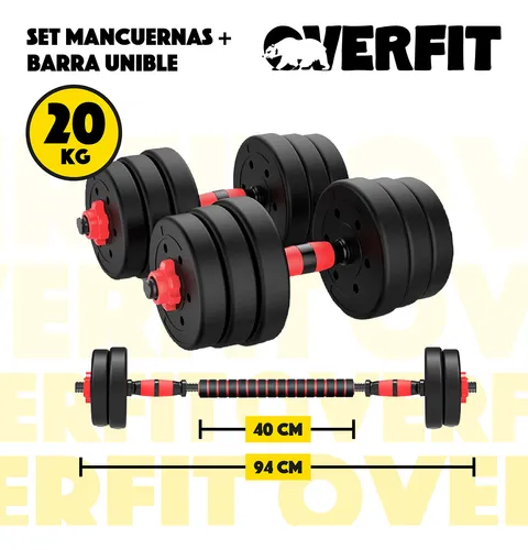 Mancuernas con barra clearance