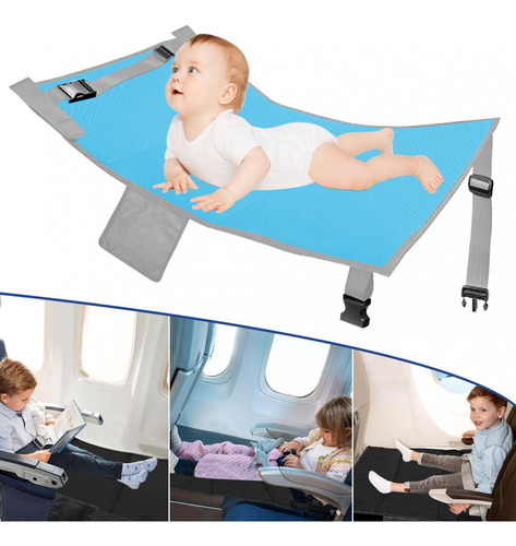 Reposapiés De Avión Para Niños, Cama De Azul 45cmx35cm