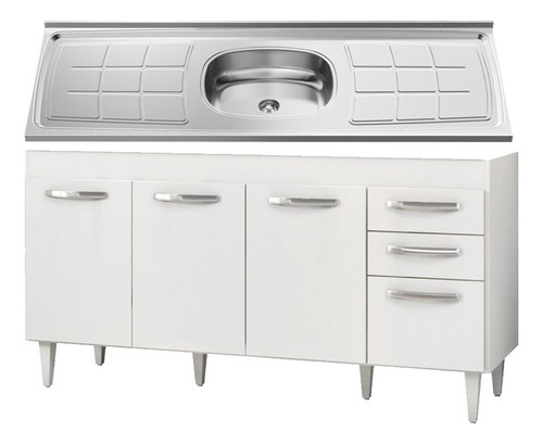 Lumil Cocina Austria bajomesada color Blanco
