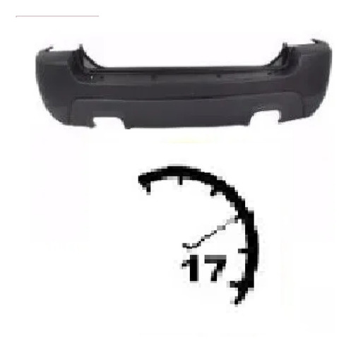 Parachoques Trasero De Kia Sportage 2009 2010 2011 2012