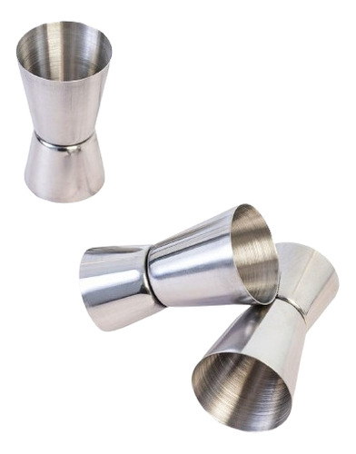 Medidor Tragos Doble Onza X10u Acero Inoxidable Jigger
