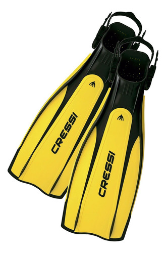 Aletas Cressi Prolight Ajustables, Buceo Profesional Amarillo Talle M/l 41 Al 44