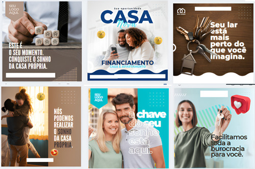 Combo 46 Templantes Canva E Posts Para Imobilia