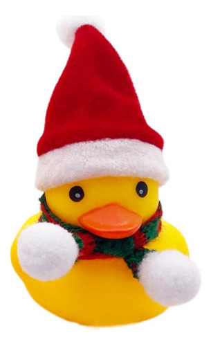 Para Sdj Pato Amarillo Navideño Con Sombrero, Bufanda,