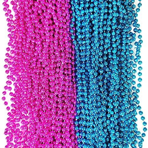 Beads Gender Reveal 6mm 50uds Baby Shower Azul Rosa