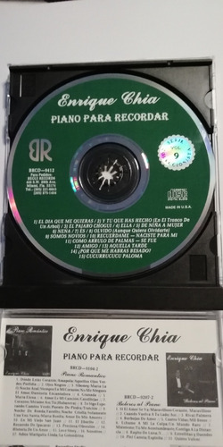 Enrique Chia Cd / Piano Para Recordar Vol.9 S. Coleccionista