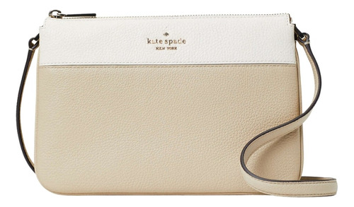 Crossbody De Cuero Kate Spade Beige Bintono Para Mujer