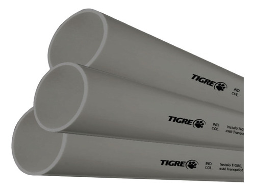 Tubo Pvc 1 Agua Fria Rde 13 Largo 6 Mts Tigre Pack X 15 Unds