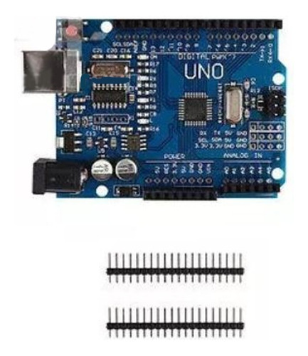 100% Funcional Con Arduino Uno R3 Mega328p Ch340 Usb