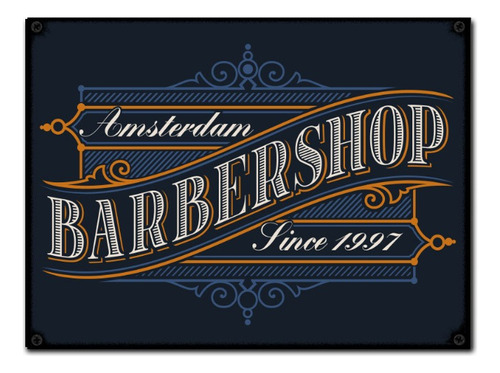 #893 - Cuadro Vintage - Barber Shop Barberias Barba No Chapa