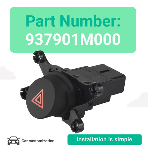 Interruptor De Advertencia De Peligro De Coche Interruptor D