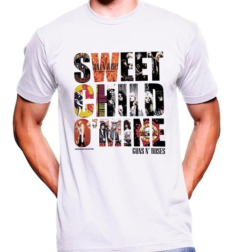 Camiseta Premium Dtg Rock Estampada Guns And Roses 09 Camiseta Premium Dtg Rock Estampada Guns And Roses 09