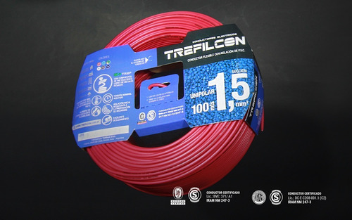 Imagen 3 de 10 de Cable Unipolar Trefilcon 1.5 Mm Normalizado Rollo 100 Metros