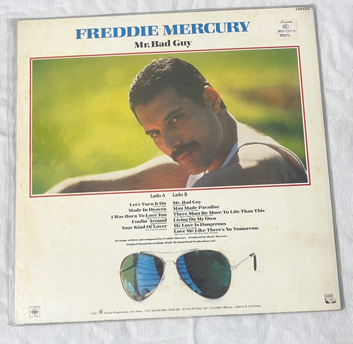 Lp Vinil Freddie Mercury Mr Bad Guy 1895 - Queen Edição Limitada (Usado)