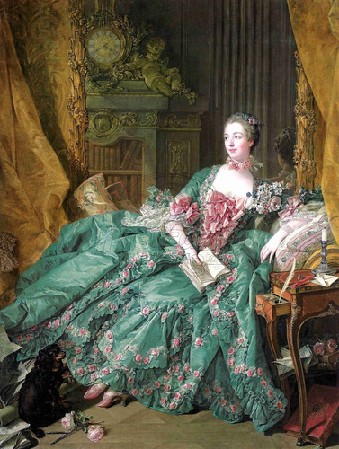 Lienzo Tela Rococó François Boucher Madame Pompadour 100x133