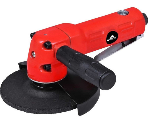 Esmerilhadeira Angular Pneumática 5 125mm Worker 993409 Cor Vermelho