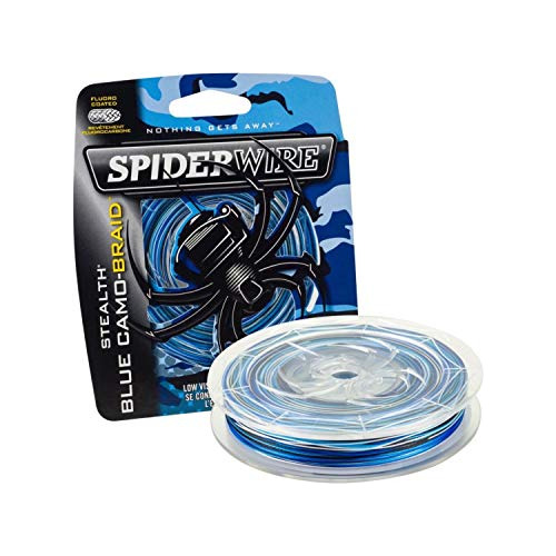 Spiderwire Stealth Superline, Blue Camo, 15lb Ten Gc8ur