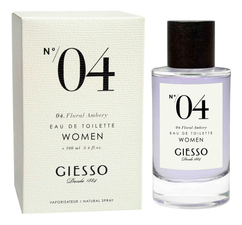 Imagen 1 de 2 de Perfume Giesso N°4 Mujer X100ml Retira