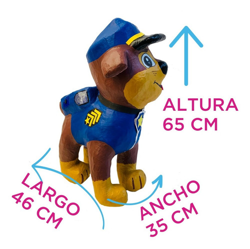 Imagen 5 de 5 de Perro Policia Paw Patrol Piñata