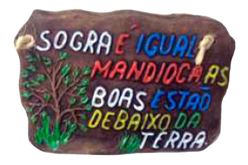 Placa De Churrasco Decorativa - Sogra É Igual A Mandioca