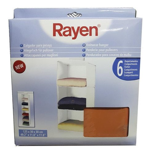 Perchero, Colgador Con 6 Espacios. Para Closet Marca Rayen Color Beige