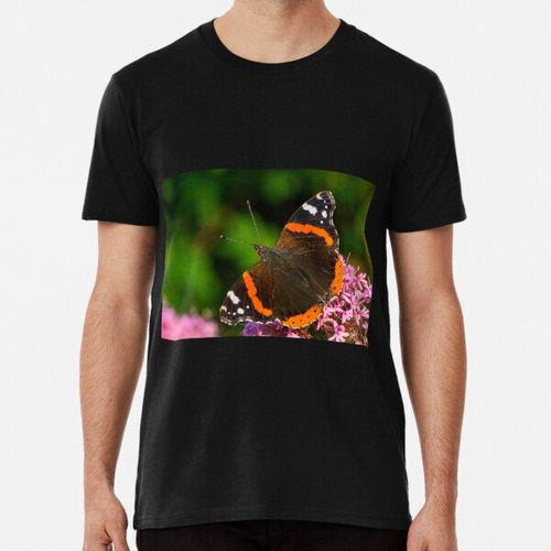 Remera Red Admiral Butterfly Algodon Premium