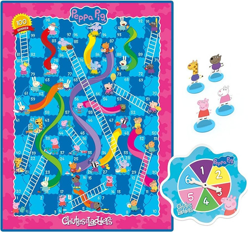Jogo Peppa Pig Chutes And Ladders - Hasbro+365 Atividades