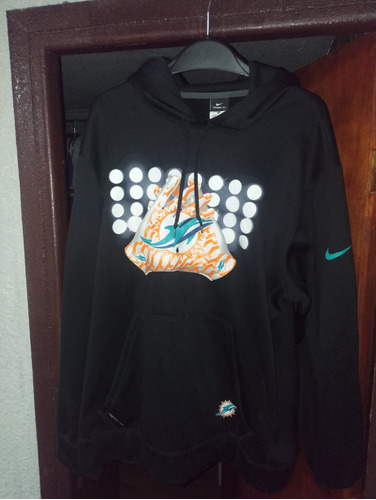 Polerón Canguro Miami Dolphins Talla Xl Original Exelente E