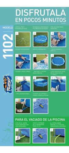Imagen 3 de 8 de Pileta Piscina De Lona Pelopincho Redonda 1102. 3.05 X 0.75