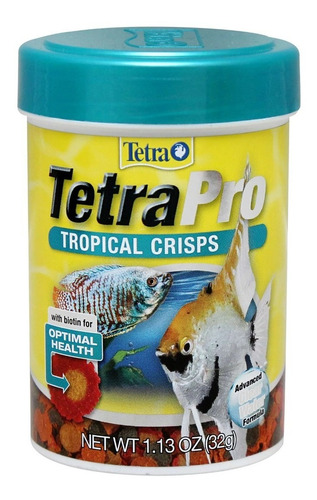 Tetra Pro Tropical Crisps 32g Alimento Peces Tropicales 