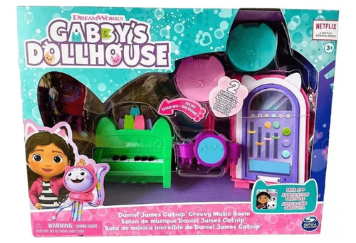 Set Gabbys Dollhouse Dj Catnip,carlita Purr-ific, Pillow Cat